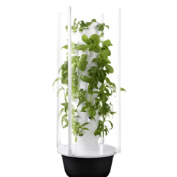 vertical hydroponic tower growing system smart soilless aeroponic vegetable growing machine for home