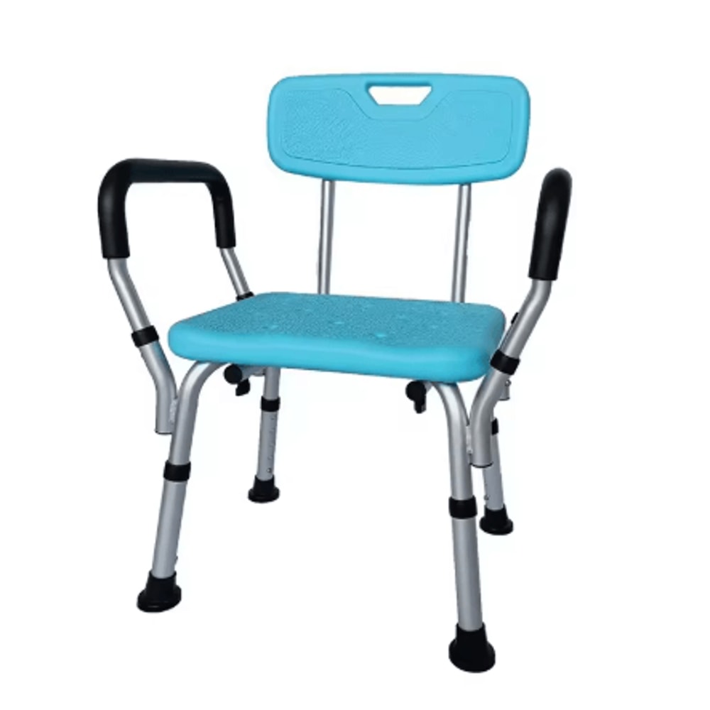Heavy Duty Shower Chair With Arms And Back Height Adjustable Safety Bath Seat For Inside Shower And 1