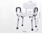Heavy Duty Shower Chair With Arms And Back Height Adjustable Safety Bath Seat For Inside Shower And 2