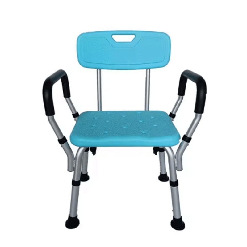 Heavy Duty Shower Chair With Arms And Back Height Adjustable Safety Bath Seat For Inside Shower And 0