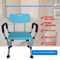 Heavy Duty Shower Chair With Arms And Back Height Adjustable Safety Bath Seat For Inside Shower And 4