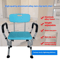 Heavy Duty Shower Chair With Arms And Back Height Adjustable Safety Bath Seat For Inside Shower And 4