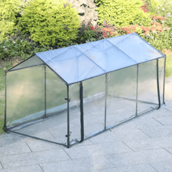 balcony tower greenhouse plastic coated iron pipe plant shelter with shade and insect protection