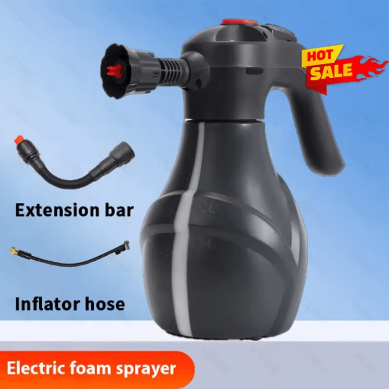 CENRR Electric Foam Sprayer Professional 2L Handheld Snow Foam Cannon With Pressure Relief Valve 1