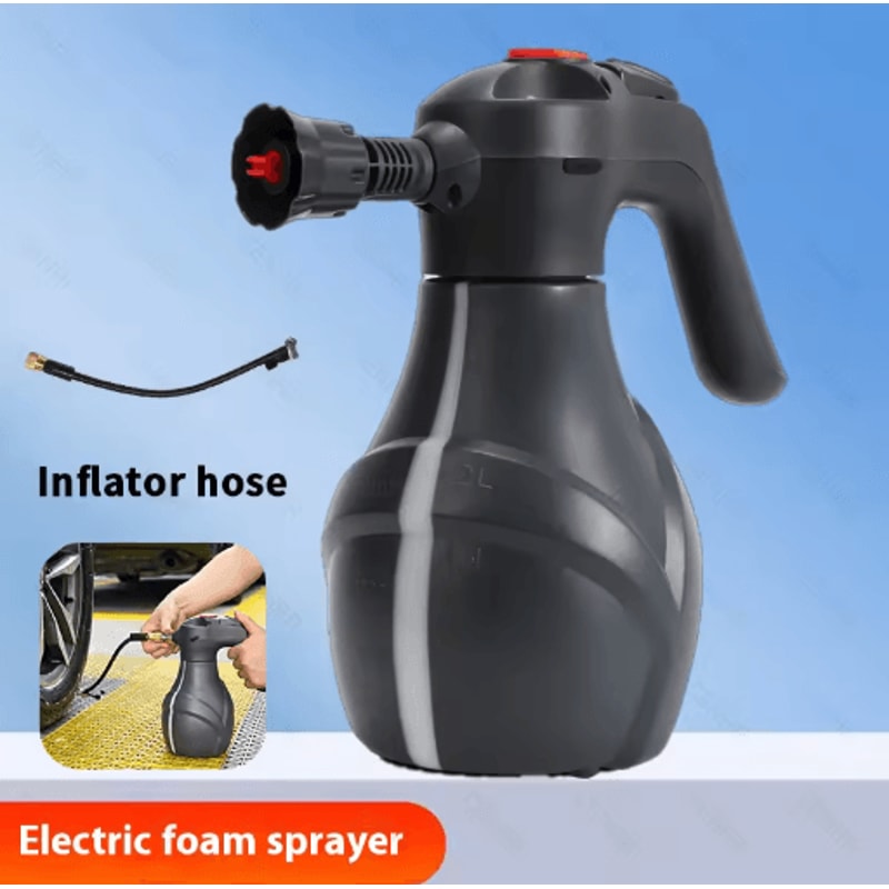 CENRR Electric Foam Sprayer Professional 2L Handheld Snow Foam Cannon With Pressure Relief Valve 2