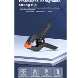 3 inch heavy duty spring clamps 6 pcs plastic backdrop clips for photo studio carpentry and diy