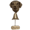 Dog Theme Welcome Doorbell 3D Funny Bulldog Head Cast Iron Resin Hanging Bell 1