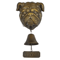 Dog Theme Welcome Doorbell 3D Funny Bulldog Head Cast Iron Resin Hanging Bell 2