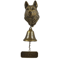 Dog Theme Welcome Doorbell 3D Funny Bulldog Head Cast Iron Resin Hanging Bell 3