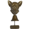 Dog Theme Welcome Doorbell 3D Funny Bulldog Head Cast Iron Resin Hanging Bell 4