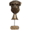 Dog Theme Welcome Doorbell 3D Funny Bulldog Head Cast Iron Resin Hanging Bell 9