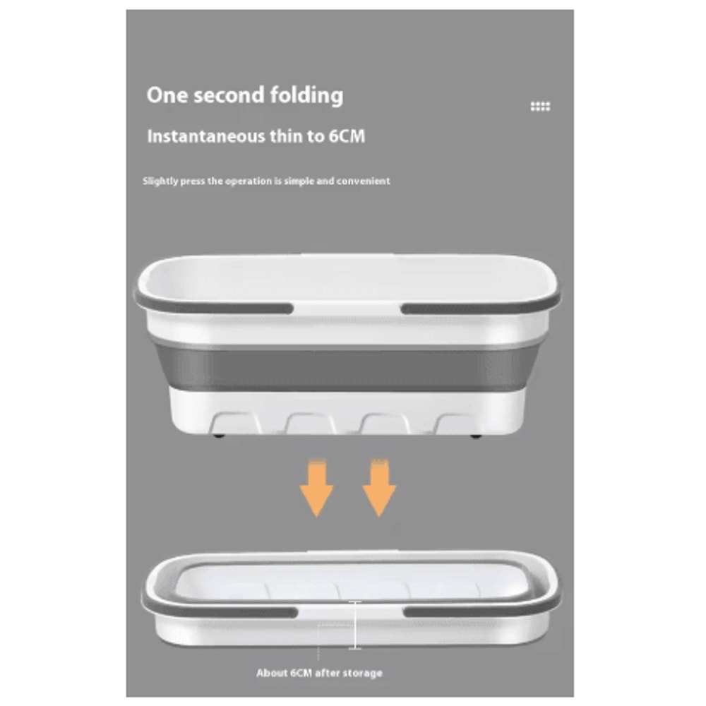 Portable Folding Silicone Bucket Large Rectangular Mop And Car Wash Water Bucket 5