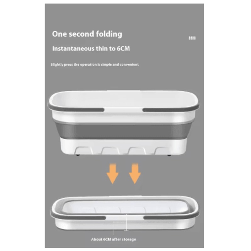 Portable Folding Silicone Bucket Large Rectangular Mop And Car Wash Water Bucket 5