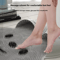 Silicone Rabbit Foot Washing Massage Mat Non Slip Shower Foot Scrubber For Dead Skin Removal 0