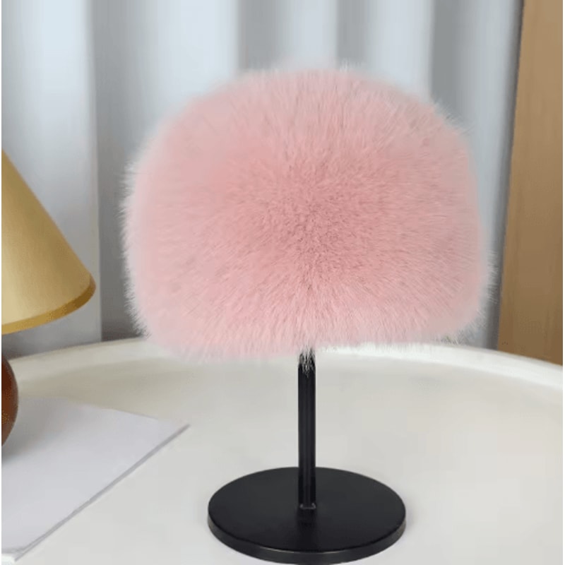 Womens Furry Winter Hat Korean Style Thickened Mongolian Faux Fur Hat For Autumn And Winter 11
