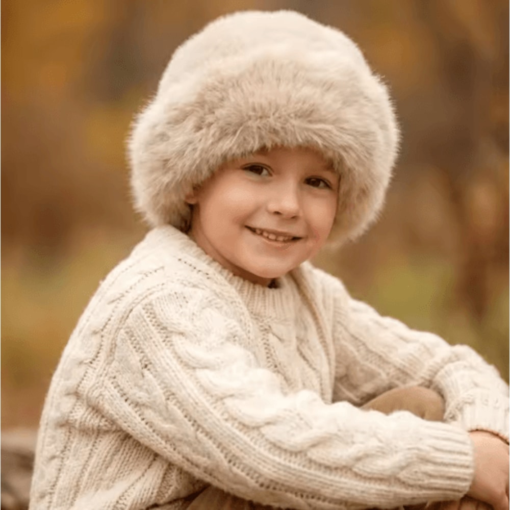 Womens Furry Winter Hat Korean Style Thickened Mongolian Faux Fur Hat For Autumn And Winter 4