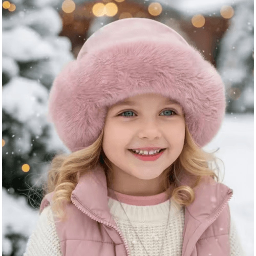 Womens Furry Winter Hat Korean Style Thickened Mongolian Faux Fur Hat For Autumn And Winter 6