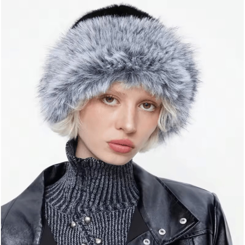Womens Furry Winter Hat Korean Style Thickened Mongolian Faux Fur Hat For Autumn And Winter 17