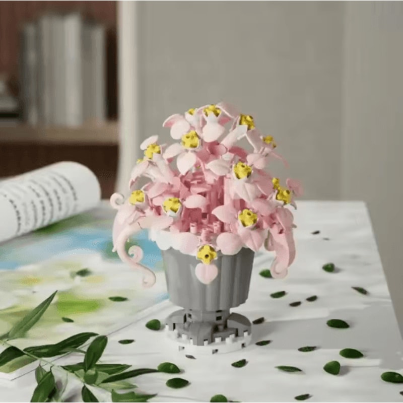 DIY Eternal Flower Building Blocks Creative Assembling Toy For Kids Decorative Gifts 6