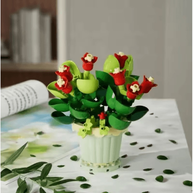 DIY Eternal Flower Building Blocks Creative Assembling Toy For Kids Decorative Gifts 7