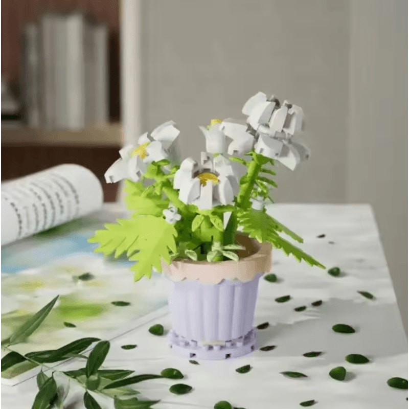 DIY Eternal Flower Building Blocks Creative Assembling Toy For Kids Decorative Gifts 8