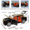 1 24 Alloy Diecast Car Model Simulation Vehicle With Opening Doors And Pull Back Action 8