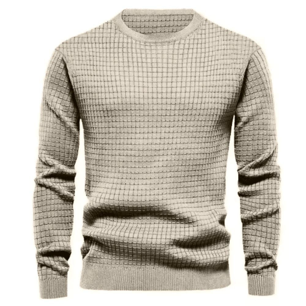 Mens Crew Neck Sweatshirt Solid Color Spring Jogging And Outdoor Sweatwear 2