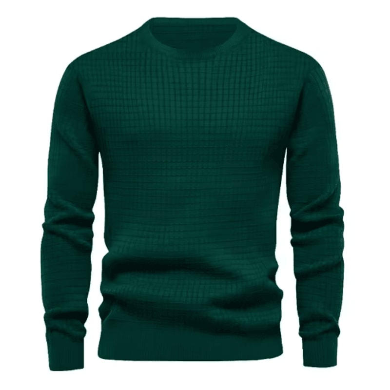 Mens Crew Neck Sweatshirt Solid Color Spring Jogging And Outdoor Sweatwear 6