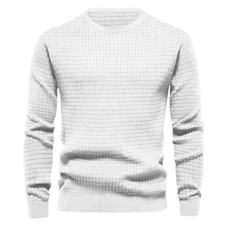 Mens Crew Neck Sweatshirt Solid Color Spring Jogging And Outdoor Sweatwear 7