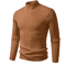 Mens Mock Neck Pullover Sweater High Neck Long Sleeve Winter Casual Knit 1