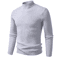 Mens Mock Neck Pullover Sweater High Neck Long Sleeve Winter Casual Knit 2