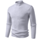 Mens Mock Neck Pullover Sweater High Neck Long Sleeve Winter Casual Knit 2