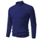 Mens Mock Neck Pullover Sweater High Neck Long Sleeve Winter Casual Knit 3