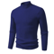 Mens Mock Neck Pullover Sweater High Neck Long Sleeve Winter Casual Knit 3