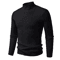 Mens Mock Neck Pullover Sweater High Neck Long Sleeve Winter Casual Knit 7