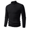 Mens Mock Neck Pullover Sweater High Neck Long Sleeve Winter Casual Knit 7