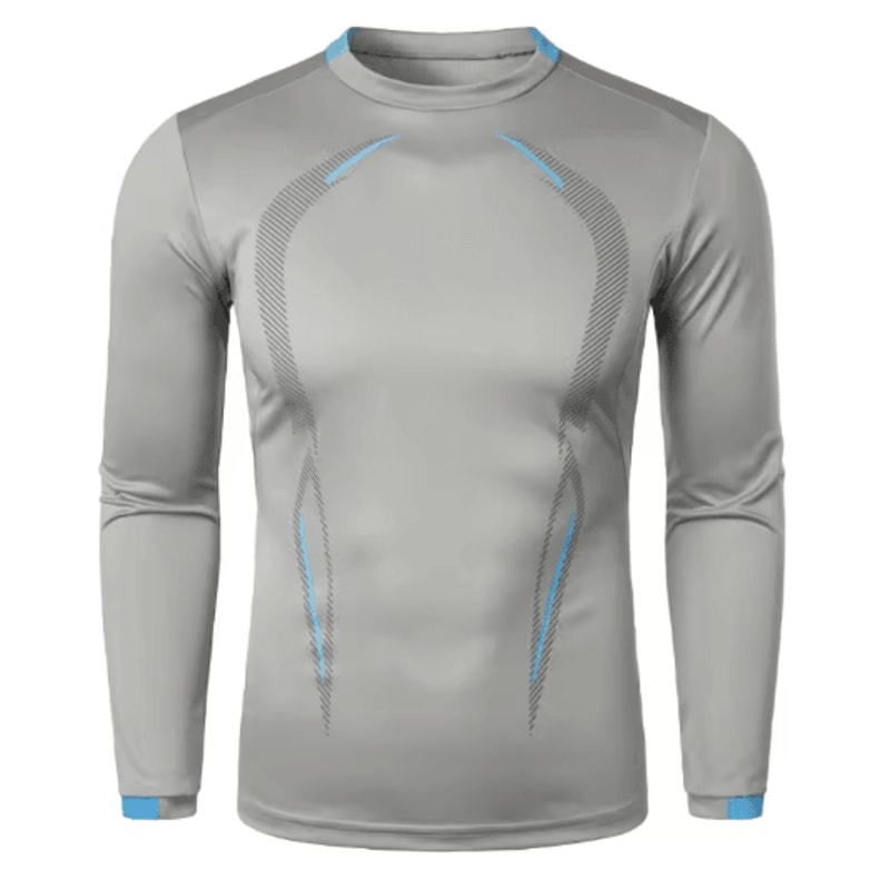 Mens Sports Training Long Sleeve T Shirt Quick Dry Lightweight Breathable Oversized Tee 2