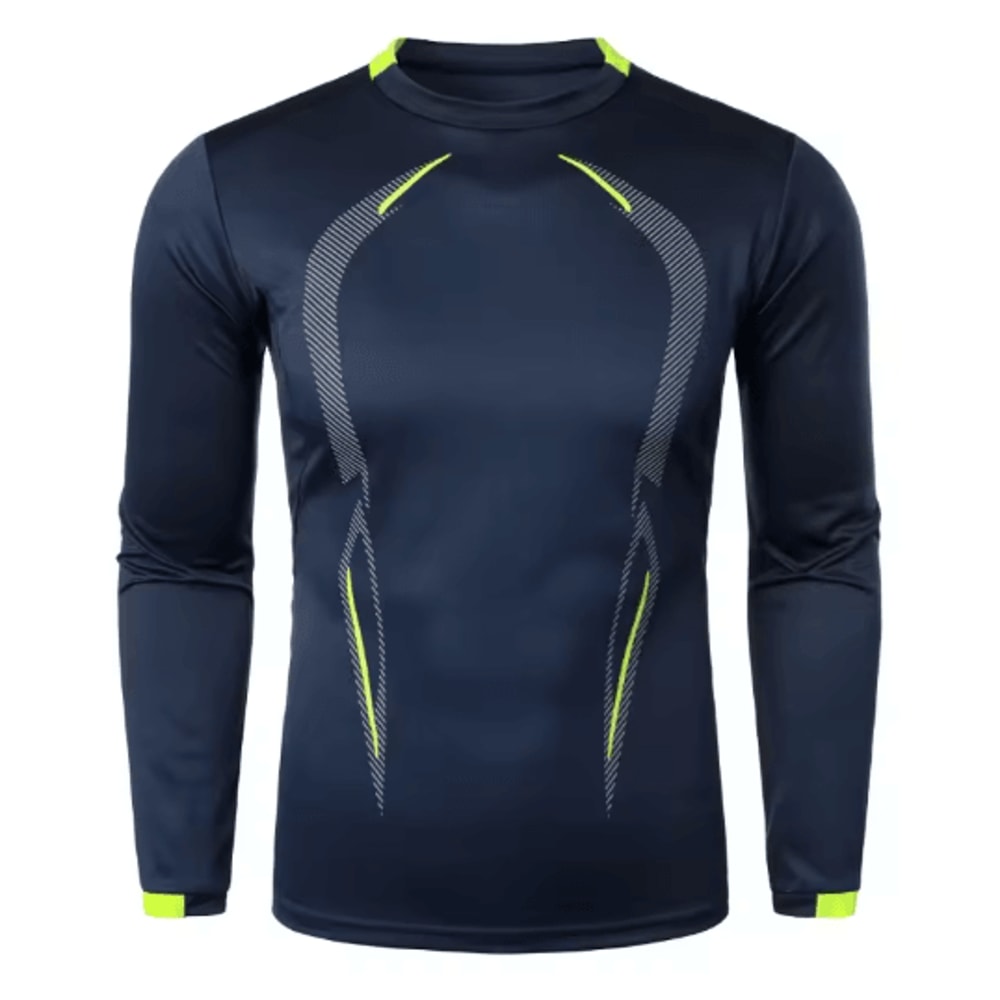 Mens Sports Training Long Sleeve T Shirt Quick Dry Lightweight Breathable Oversized Tee 6