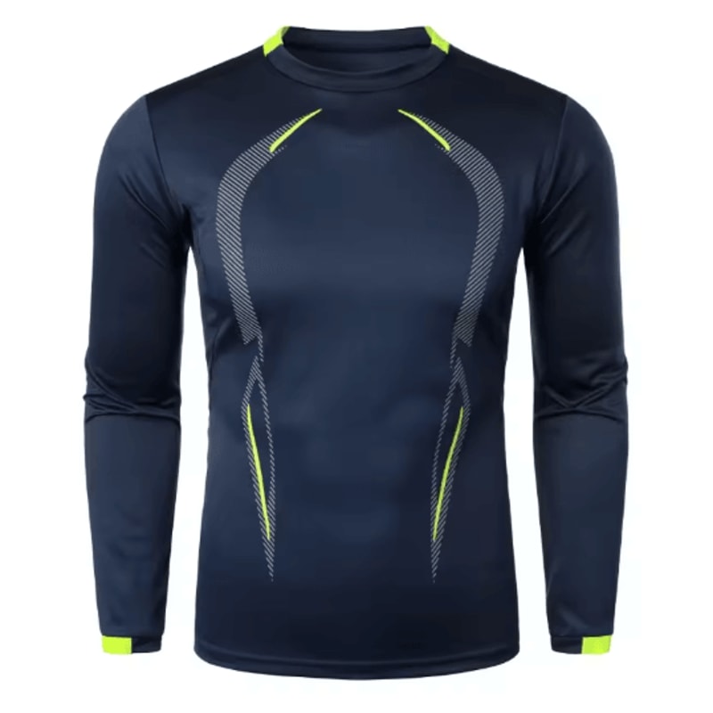 Mens Sports Training Long Sleeve T Shirt Quick Dry Lightweight Breathable Oversized Tee 6