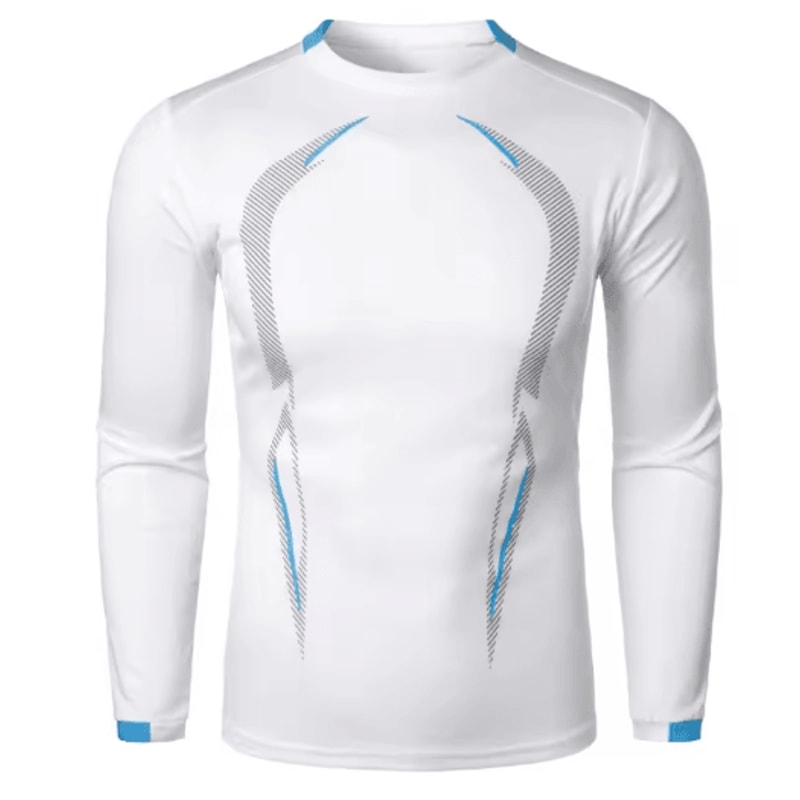 Mens Sports Training Long Sleeve T Shirt Quick Dry Lightweight Breathable Oversized Tee 8