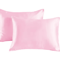 2 Piece Satin Silk Pillowcase Set Super Soft Hair And Beauty Pillow Cases Standard Size 2