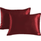 2 Piece Satin Silk Pillowcase Set Super Soft Hair And Beauty Pillow Cases Standard Size 3