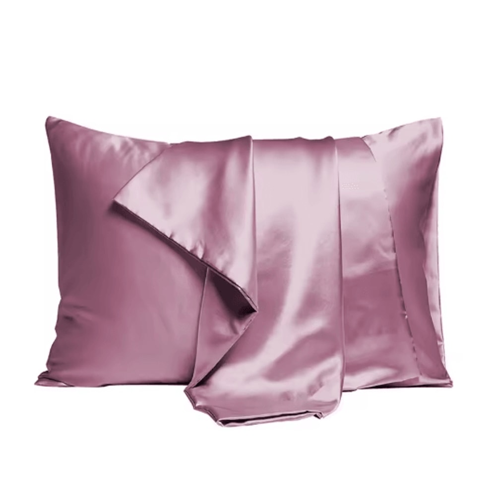 2 Piece Satin Silk Pillowcase Set Super Soft Hair And Beauty Pillow Cases Standard Size 11