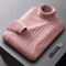 Mens Autumn Turtleneck Knitted Sweater Lightweight Twist Pullover For Winter Streetwear 4