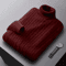 Mens Autumn Turtleneck Knitted Sweater Lightweight Twist Pullover For Winter Streetwear 8