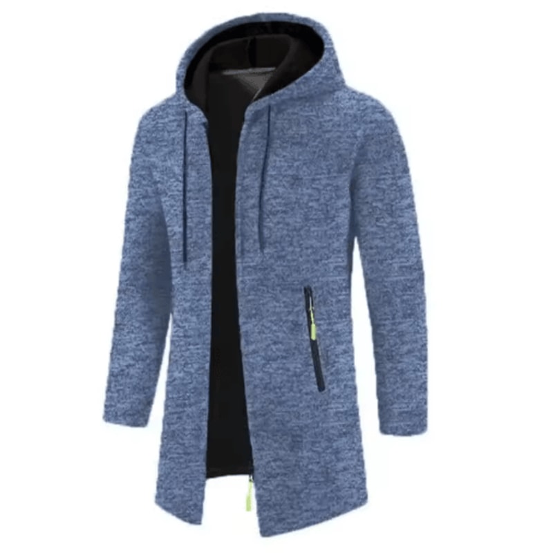 Mens Oversized Hooded Zip Up Sweatshirt Long Sleeve Solid Color Streetwear Hoodie Jacket For Autumn 2
