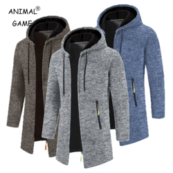 mens oversized hooded zip up sweatshirt long sleeve solid color streetwear hoodie jacket for autumn