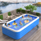 Inflatable Rectangular Swimming Pool Portable Large Adult Home Bath Pool 10