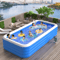 Inflatable Rectangular Swimming Pool Portable Large Adult Home Bath Pool 2