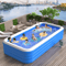 Inflatable Rectangular Swimming Pool Portable Large Adult Home Bath Pool 4